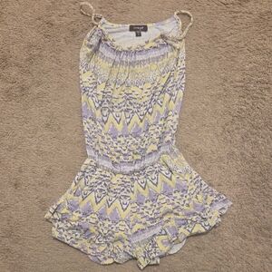 Imoga Yellow and Purple Romper size 7